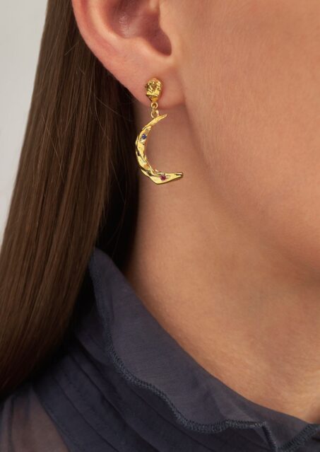 Melies Stardust Moon Earrings Melies Stardust Moon Earrings