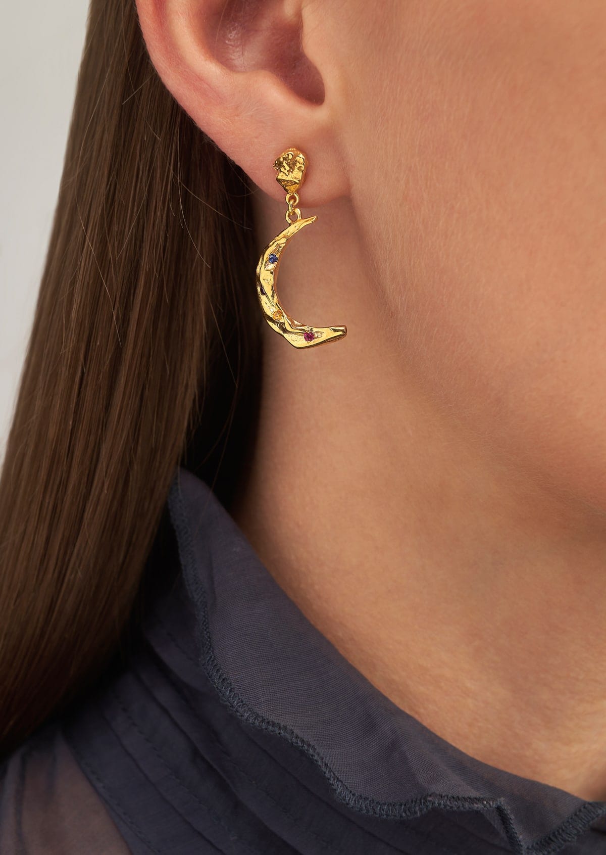 Melies Stardust Moon Earrings