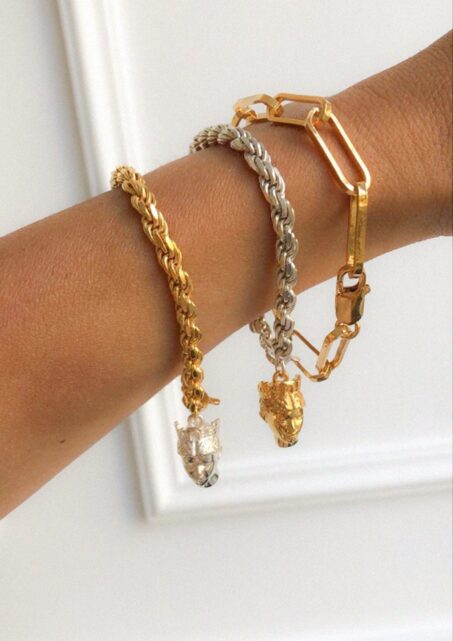 TÝCHE SMALL HEAD SPIRAL CHAIN BRACELET TÝCHE SMALL HEAD SPIRAL CHAIN BRACELET