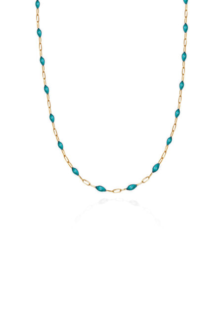 Turquoise Enamel Chain