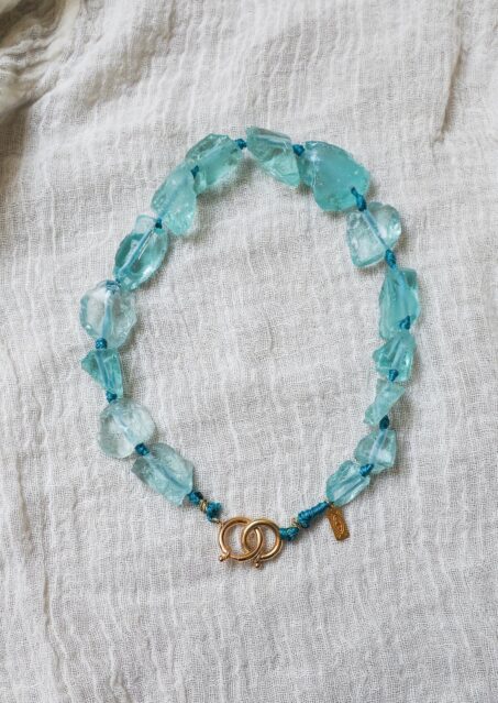 Aerides Aqua Crysrtal Necklace