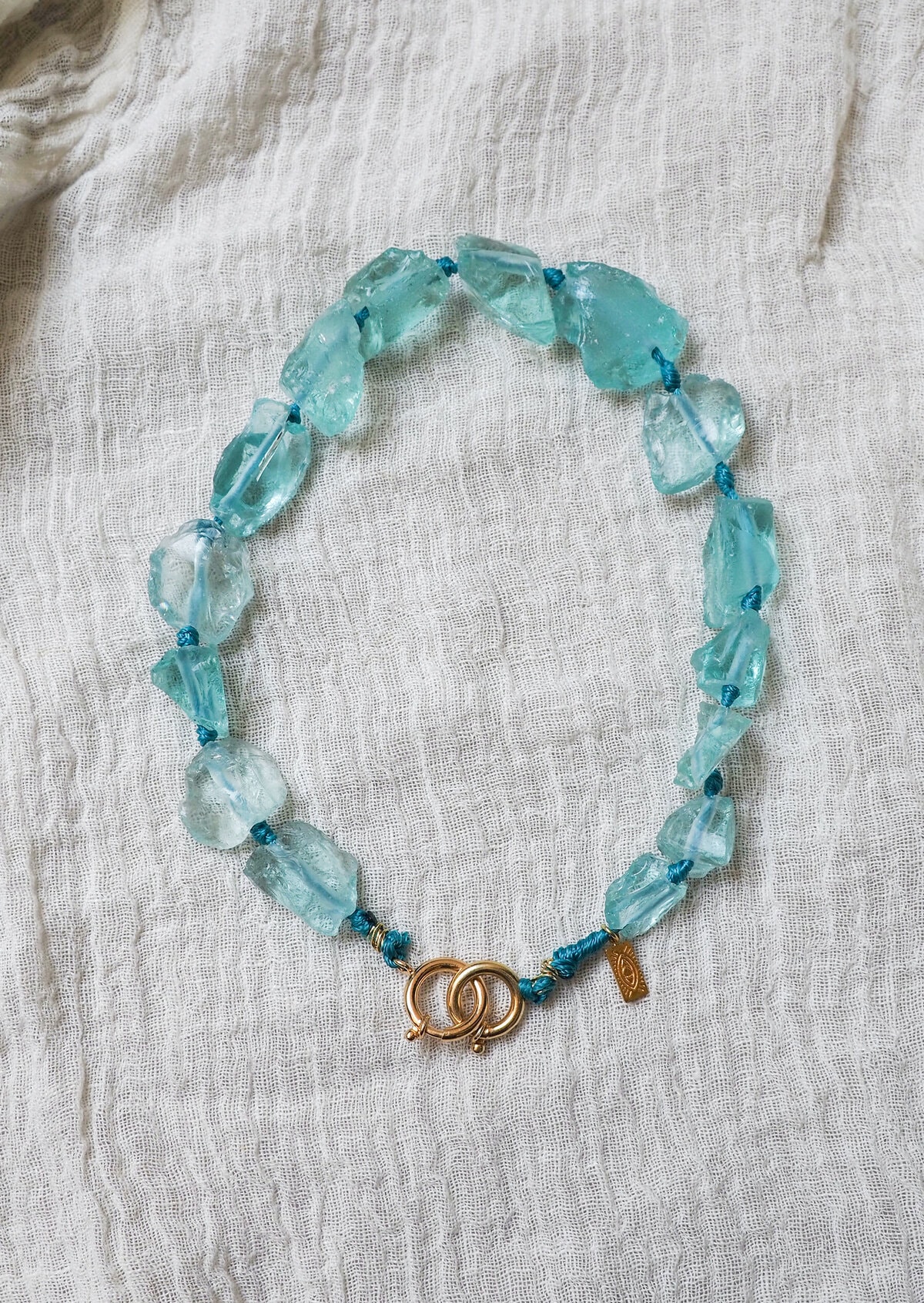 Aerides Aqua Crysrtal Necklace Aerides Aqua Crysrtal Necklace