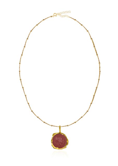 Athéna Cameo Jasper Kronus Necklace