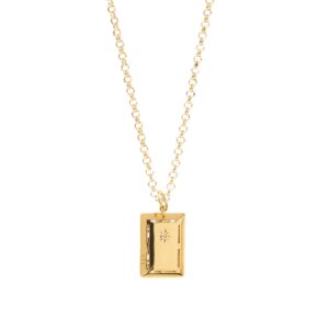 Angel Rectangular Thin Chain