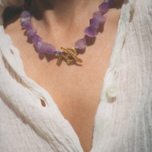 Bougainvillea Amethyst Necklace