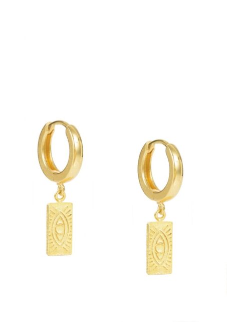 Delian Slip On Earrings Gold Vermeil