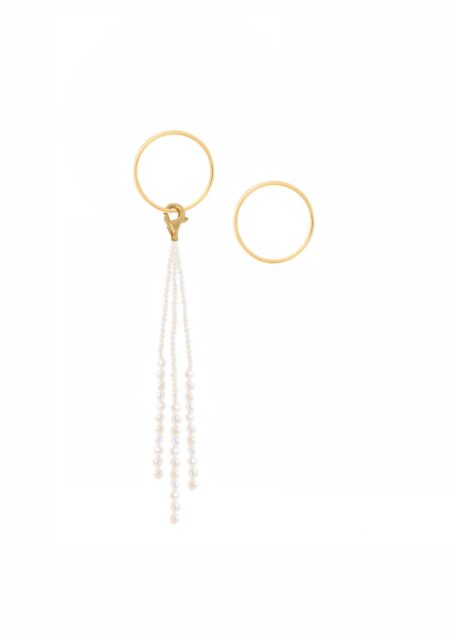 Cascade Band Earrings Gold
