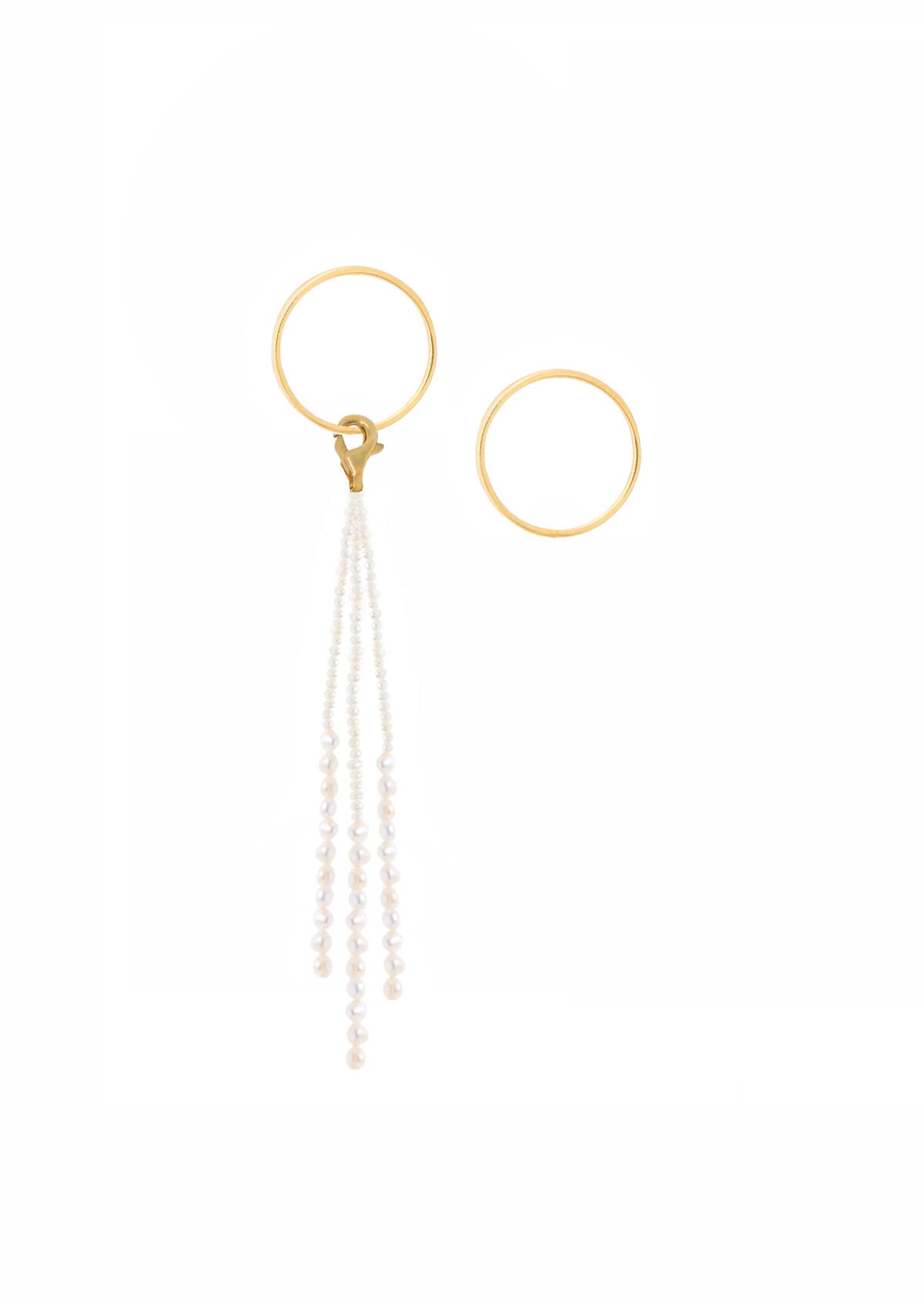 Cascade Band Earrings Gold Cascade Band Earrings Gold