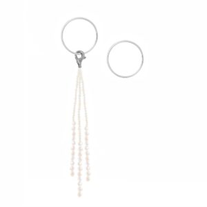 Cascade Band Earrings Silver