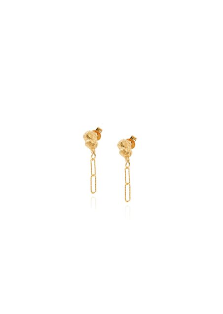 Chain Nugget Earrings