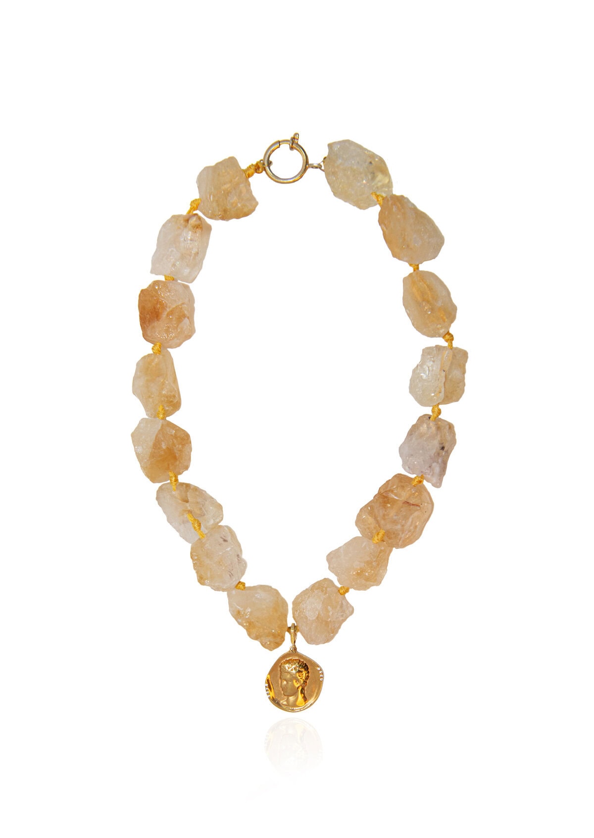 Citrine Rock Hermis Large Necklace Citrine Rock Hermis Large Necklace