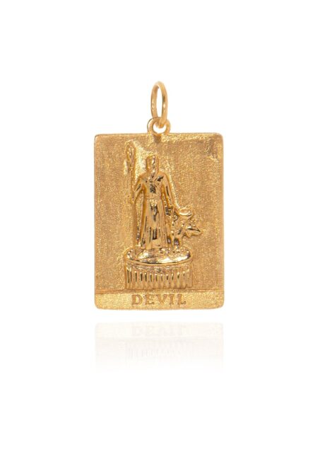 Devil Square Tarot Charm