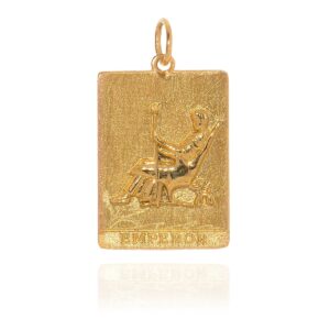 Emperor Square Tarot Charm