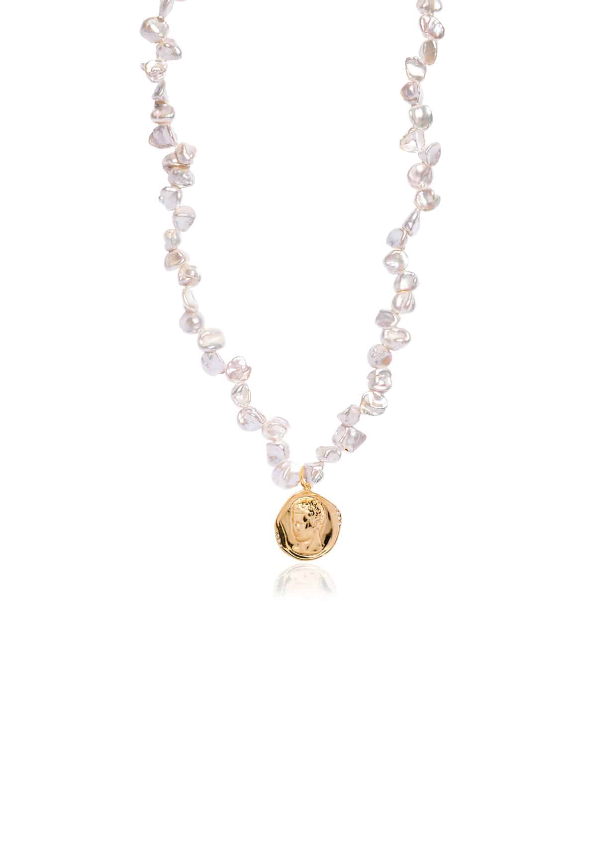 Hermis Large Lustre Statement Pearl Necklace