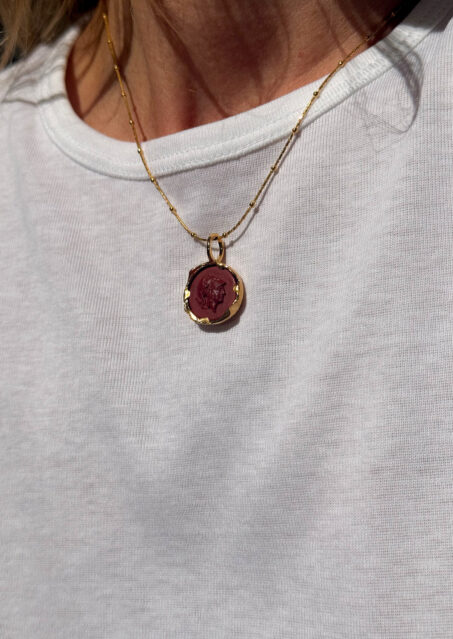 Athéna Cameo Jasper Kronus Necklace Athéna Cameo Jasper Kronus Necklace