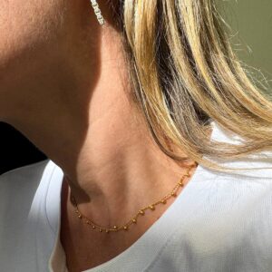 Diamante Chain Nugget Earrings