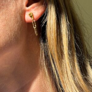 Chain Nugget Earrings