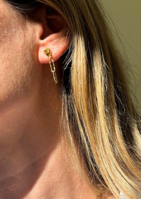 Chain Nugget Earrings Chain Nugget Earrings