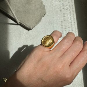 Hermis Signet Ring - Gold