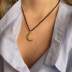 MELIES MOON BLACK NECKLACE