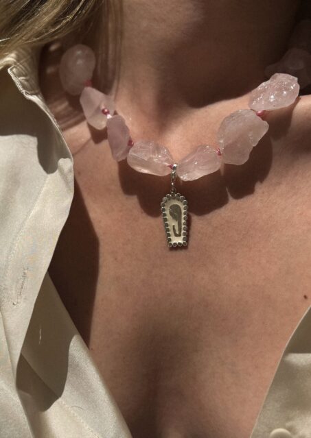 Rose Quartz Venetia Necklace Rose Quartz Venetia Necklace