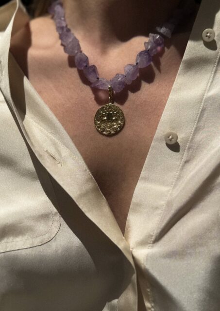 Amethyst Rock Kressida Large Necklace Amethyst Rock Kressida Large Necklace