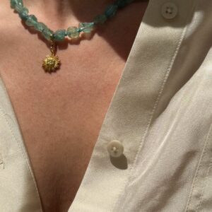Teal Sun Mini Necklace