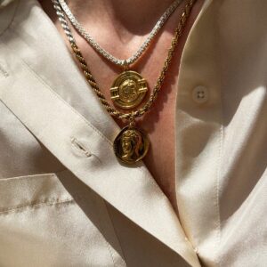 Wreath Of Achilles & Hermis Necklace + Hercules Coin Necklace