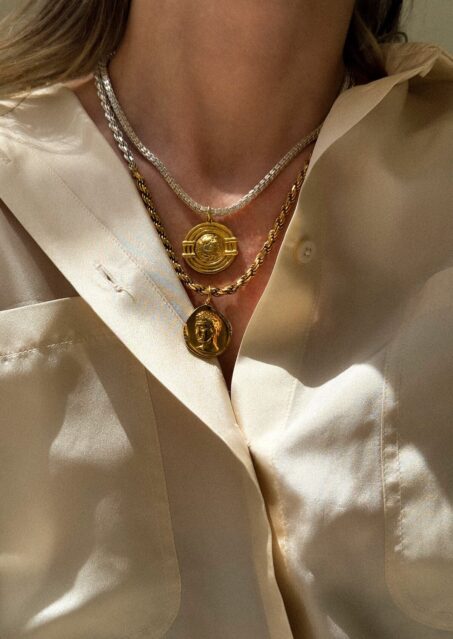 Wreath Of Achilles & Hermis Necklace + Hercules Coin Necklace Wreath Of Achilles & Hermis Necklace + Hercules Coin Necklace