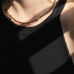 Tiger's Eye Tube Necklace
