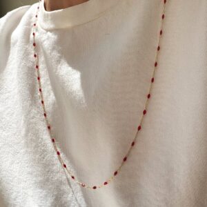 Red Enamel Chain