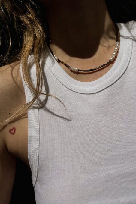 Tiger Eye Pearl Necklace Tiger Eye Pearl Necklace