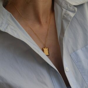 Angel Rectangular Thin Chain