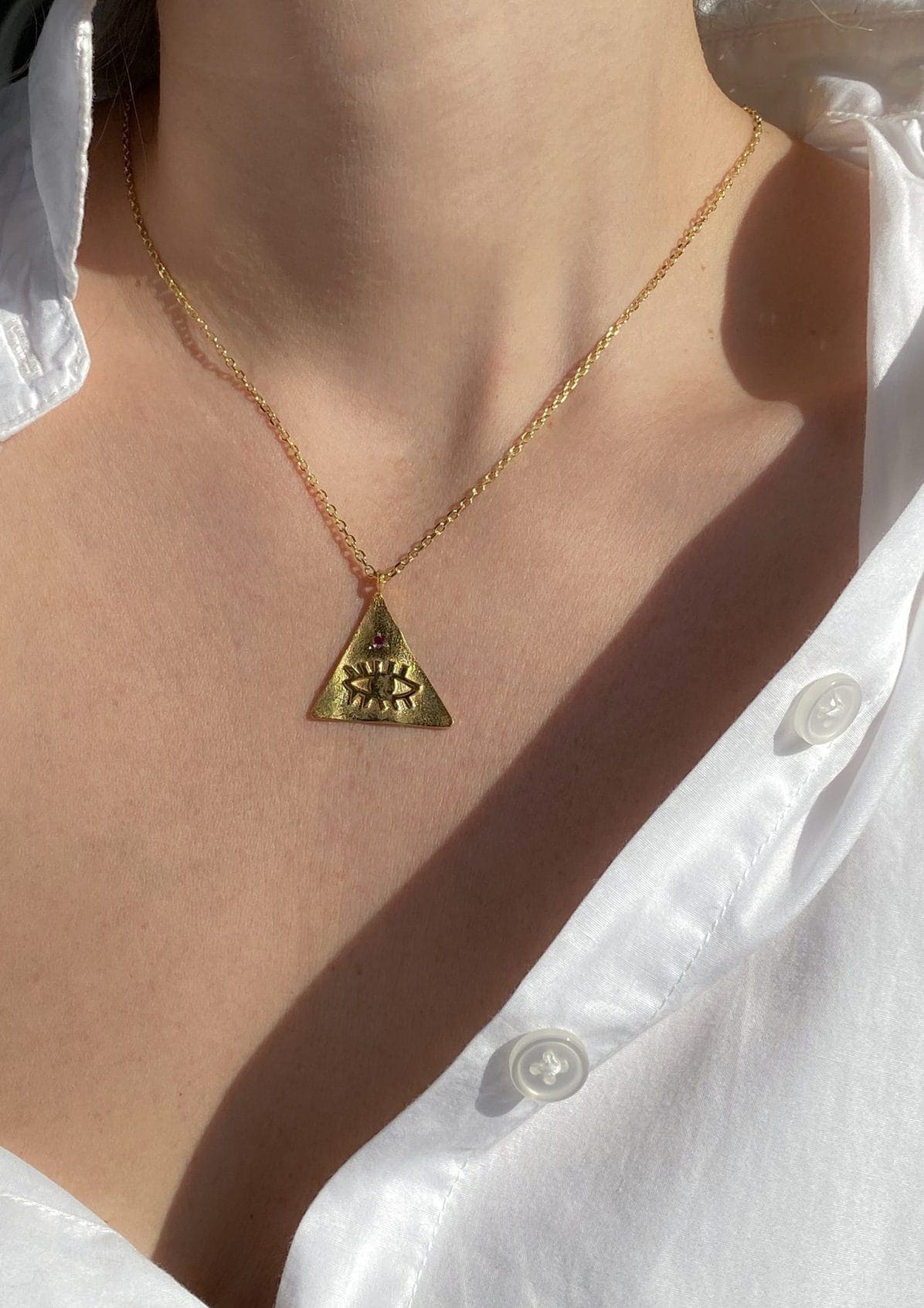 KRESSIDA LARGE PYRAMIS NECKLACE