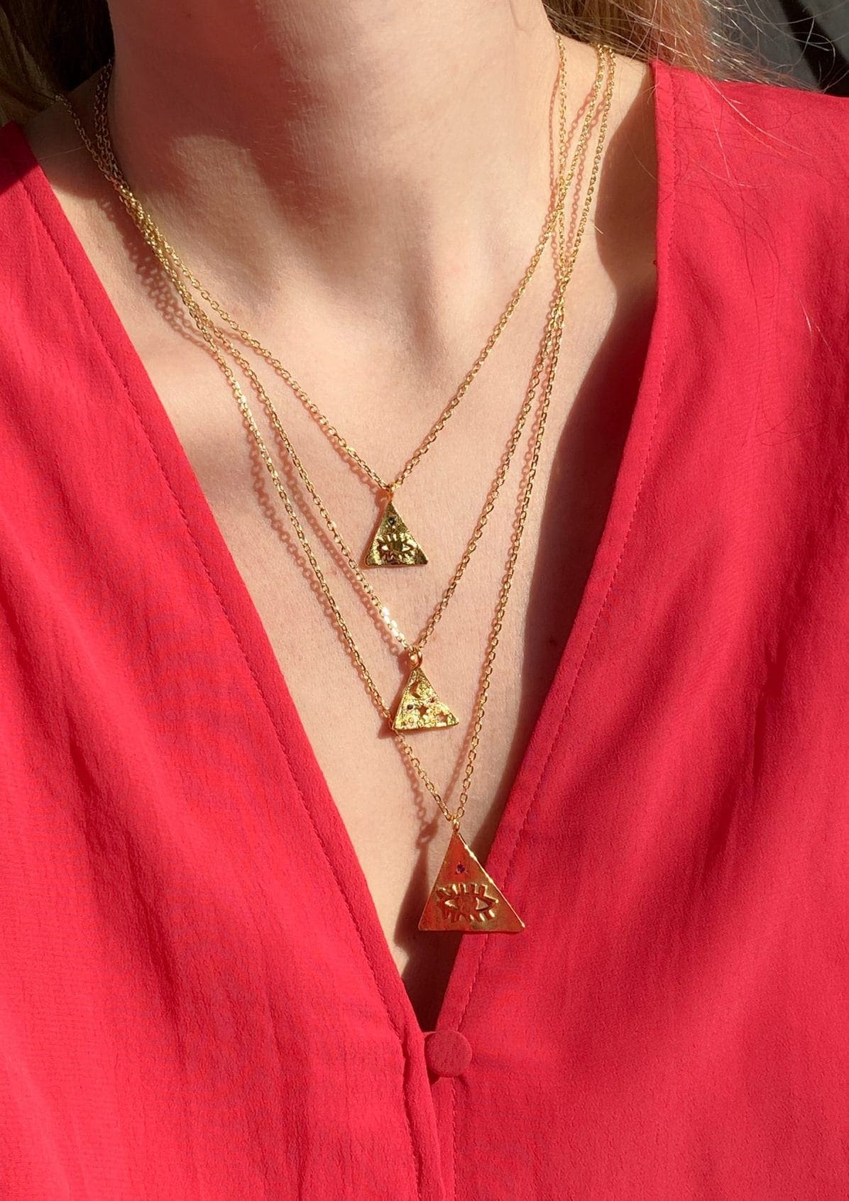 KRESSIDA SMALL PYRAMIS NECKLACE