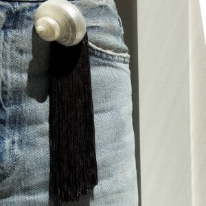 Ursula Tassel Brooch Choco