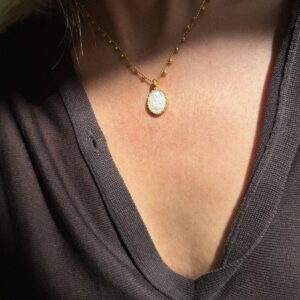 Eros Cameo Pearl Kuduni Necklace