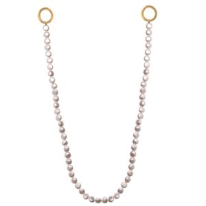 Key Button Pearl Chain