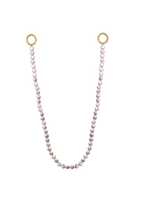 Key Button Pearl Chain