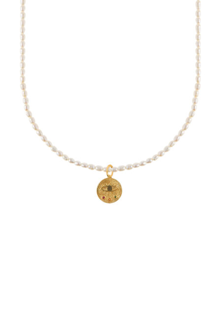 Kressida Mini Oval Pearl Necklace