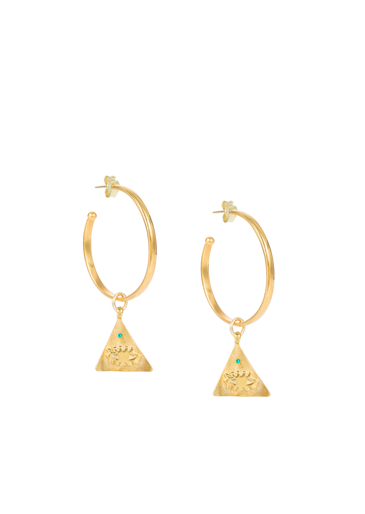 Kressida Pyramis Small Hoops Kressida Pyramis Small Hoops