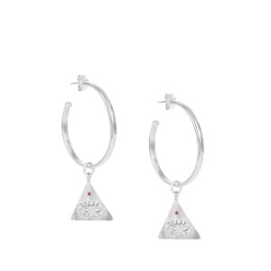 Kressida Pyramis Hoop Earrings