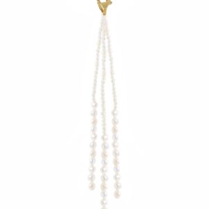 Cascade Pearl Clip On Gold