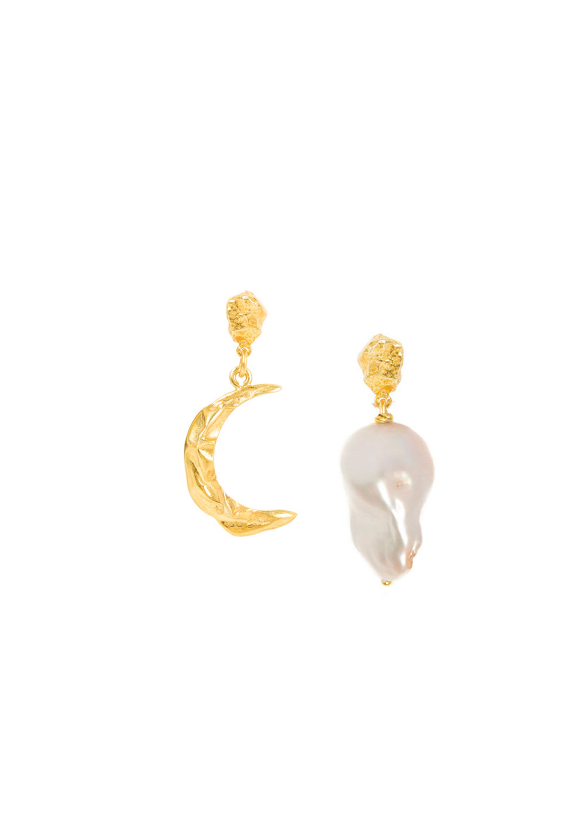Méliès Moon & Baroque Pearl Earrings Méliès Moon & Baroque Pearl Earrings