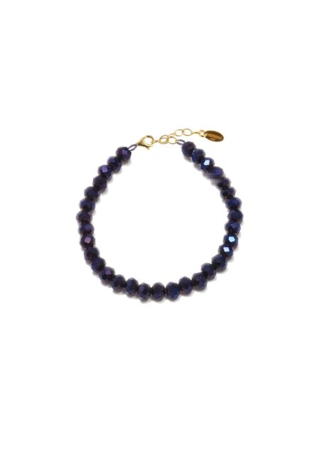 Midnight Mauve Crystal Bracelet Gold Midnight Mauve Crystal Bracelet Gold