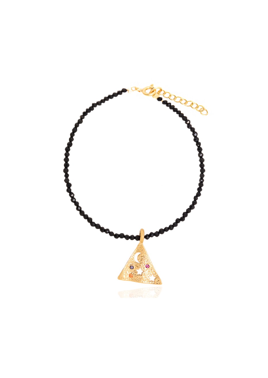 Méliès Small Pyramis Black Bracelet