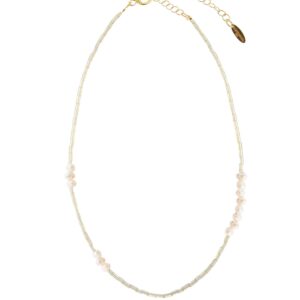 Moonstone Pearl Necklace