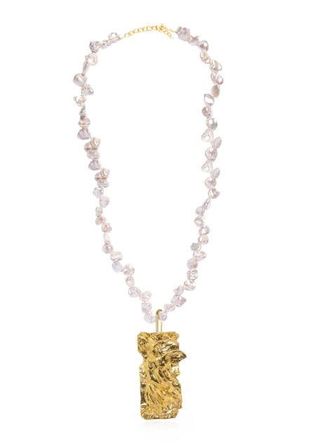 Nike Foil Flower Pearl Necklace