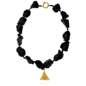 Onyx Kressida Pyramis Large Necklace