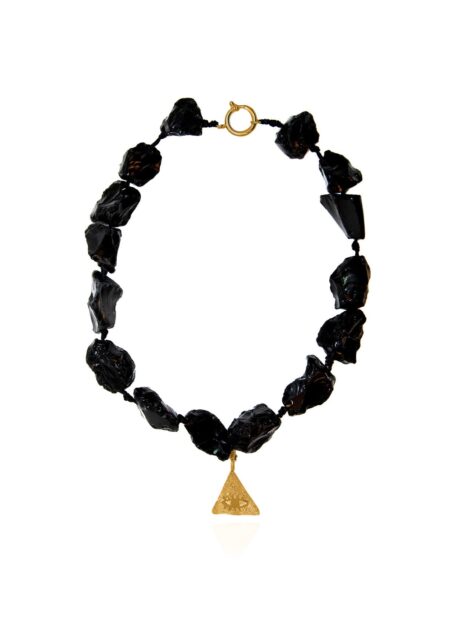 Onyx Kressida Pyramis Large Necklace